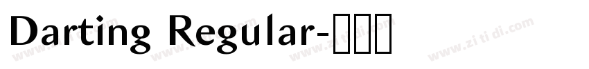 Darting Regular字体转换 Darting Regular字体转换